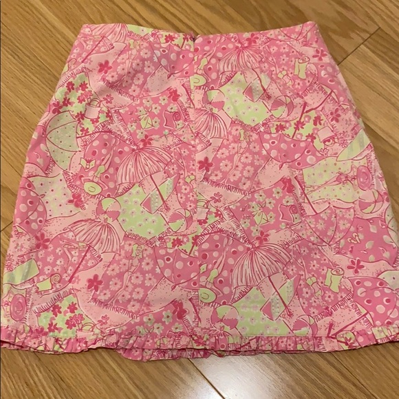 Lilly Pulitzer Skirt Size 4 USED vintage print - Picture 4 of 4